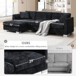 Oversized L-Shaped Modular Sectional Sofa with Chaise