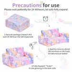 Toddler 2-in-1 Couch and Chair - Unicorn Design