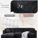 Oversized L-Shaped Modular Sectional Sofa with Chaise