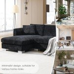 Oversized L-Shaped Modular Sectional Sofa with Chaise