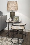 Grey Pewter Mantel Clock with Bird Design