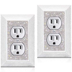 Sparkling Rhinestone Outlet Covers - 2 Pack