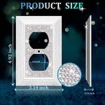 Sparkling Rhinestone Outlet Covers - 2 Pack
