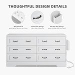 Rustic 6-Drawer Farmhouse Dresser with Storage