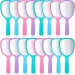 Travel-Friendly Handheld Makeup Mirror Set - 16 Pieces