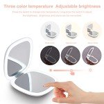 Portable LED Magnifying Makeup Mirror - 4 Inch