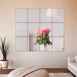 14" x 12" Frameless Wall Mirror Tiles Set