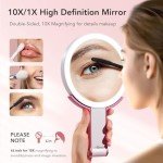 LitBear Portable Rechargeable Makeup Mirror with Lights