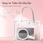 LitBear Portable Rechargeable Makeup Mirror with Lights