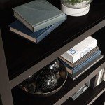 Sauder Estate Black 5-Shelf Bookcase Storage Unit