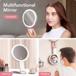 LitBear Portable Rechargeable Makeup Mirror with Lights