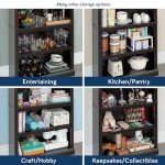 Sauder Estate Black 5-Shelf Bookcase Storage Unit