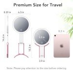 LitBear Portable Rechargeable Makeup Mirror with Lights