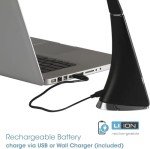 Portable Dimmable LED Desk Lamp with Gooseneck