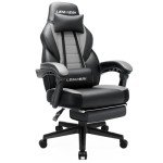 Ergonomic Gaming Chair with Footrest and Support