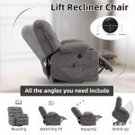 Phoenix Home Ergonomic Power Lift Recliner with Massage