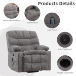 Phoenix Home Ergonomic Power Lift Recliner with Massage