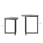 Modern Round Coffee Table Set – 2 Pieces