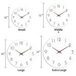 Wooden 12-Inch Silent Battery-Operated Wall Clock