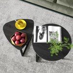 Modern Round Coffee Table Set – 2 Pieces