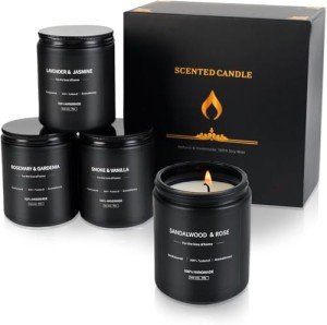 Men’s Scented Candle Set - 4 Pack Variety