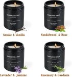 Men’s Scented Candle Set - 4 Pack Variety