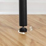 Stylish Set of 2 Black Bar Stools