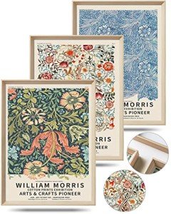 William Morris Framed Canvas Wall Art - 16x12in