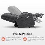 Large Dual Motor Lift Recliner with Massage & Heat