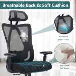 Ergonomic Rolling Office Chair with Adjustable Features