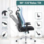 Ergonomic Rolling Office Chair with Adjustable Features