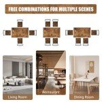 Brown Kitchen Table and Chairs Set for Small Spaces