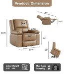 GarveeHome Electric Lift Recliner Chair with Heat & Massage