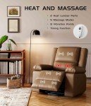 GarveeHome Electric Lift Recliner Chair with Heat & Massage