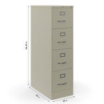 Staples 4-Drawer Locking Vertical File Cabinet