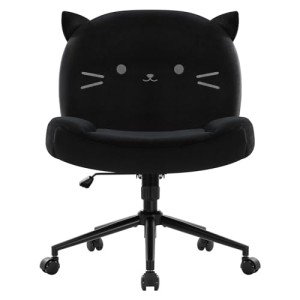 Ergonomic Armless Office Desk Chair with Wheels