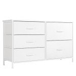 White 5-Drawer Dresser for Kids' Bedroom