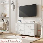 White 5-Drawer Dresser for Kids' Bedroom