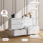 White 5-Drawer Dresser for Kids' Bedroom