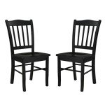 Boraam Black Shaker Dining Chairs, Set of 2