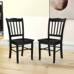 Boraam Black Shaker Dining Chairs, Set of 2
