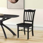 Boraam Black Shaker Dining Chairs, Set of 2