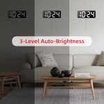 LED Digital Wall Clock with Large Display