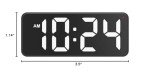 LED Digital Wall Clock with Large Display