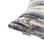 Navy Blue Striped Throw Pillow Covers – Set of 2