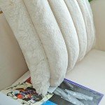 Faux Fur Plush Decorative Throw Pillow Covers - 2 Pack