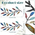 Metal Tree Leaf Wall Art – Elegant 2-Piece Set