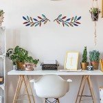 Metal Tree Leaf Wall Art – Elegant 2-Piece Set