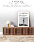 Trendy Newspaper Wall Art Print in Beige Frame