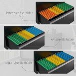 2-Drawer Lateral File Cabinet with Lock - Black